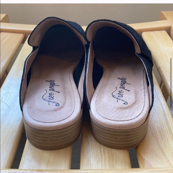 NWOT FREE PEOPLE Black At Ease Loafer Mule - Picture 4 of 5